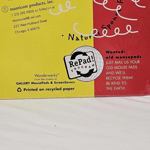 Vintage Margret Ray Curious George Learns The  Alphabet Authentic 1995 Mouse Pad - Picture 6 of 6